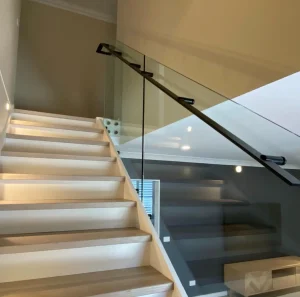 Staircase with Glass Railing